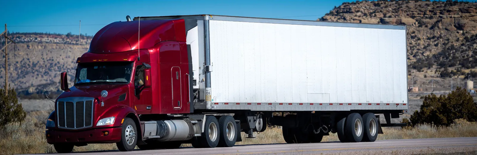 Truck on the road