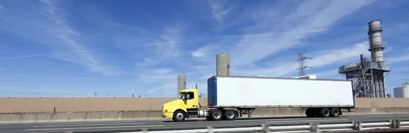 %Heavy truck on the road